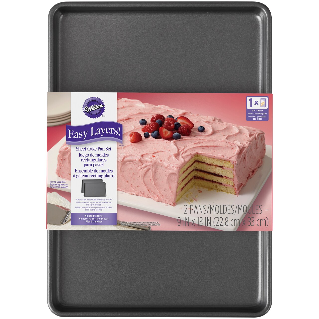 Wilton Easy Layers Cake Pans 2 Pkg Sheet 9